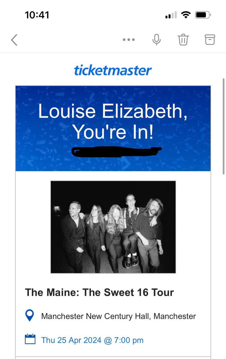 LooRiley's tweet photo. Yaaaay! 🥳🩷 see you soon @themaine https://t.co/pSPO87IIvl