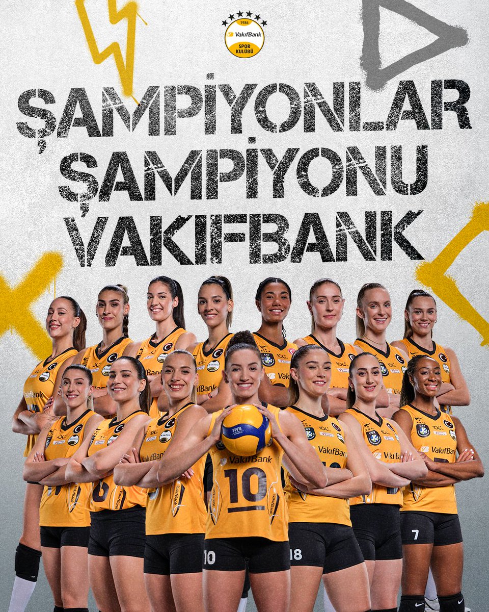 VakifBankSK's tweet photo. Şampiyonlar Şampiyonu VakıfBank  🏆

#ForMore #VakifBankSK #VoleyBol #VolleyBall https://t.co/YU3Wj2RnGe