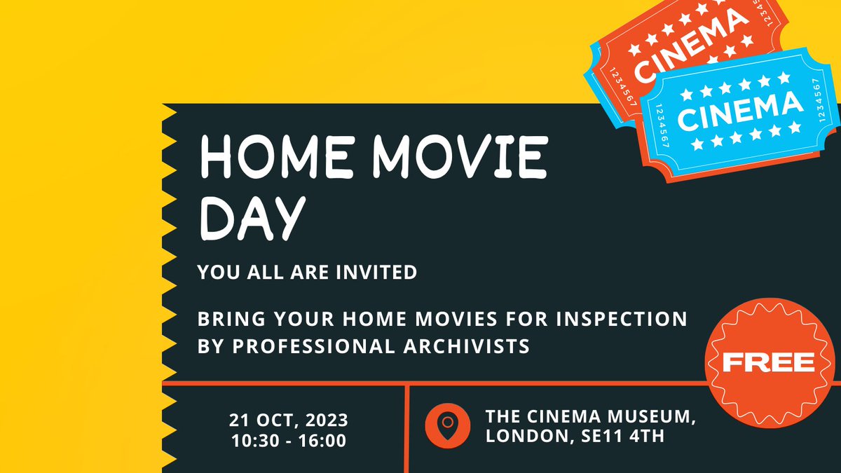 Are your family films gathering dust? Don't wait any longer! Bring them to #HomeMovieDay2023 and relive the past. 🎞️ #PreserveMemories

👉 Take action: cinemamuseum.org.uk/2023/home-movi…

#homemovieday2023