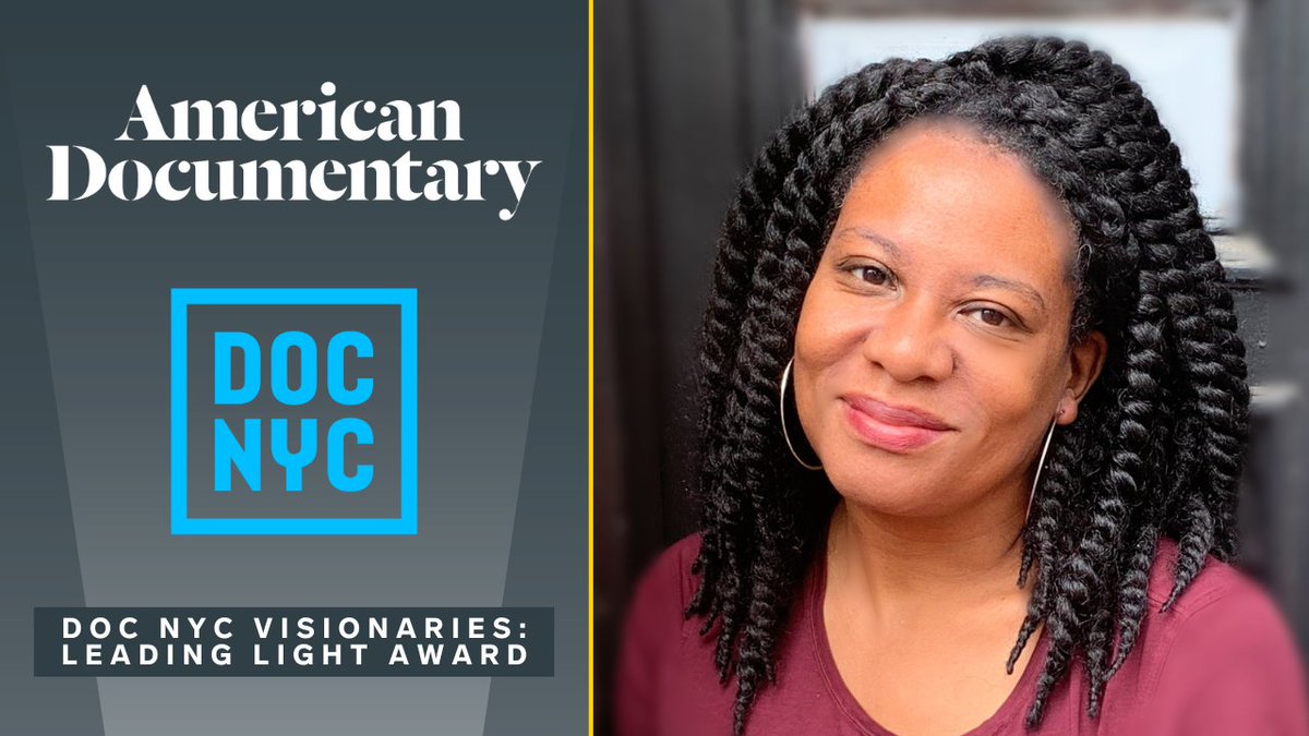 Congratulations to our very own Erika Dilday, Executive Director of American Documentary and Executive Producer of POV and @AmericaReFramed, who will be presented with the Leading Light Award during this year's @DOCNYCfest Visionaries Tribute! loom.ly/Y0lKq8Y