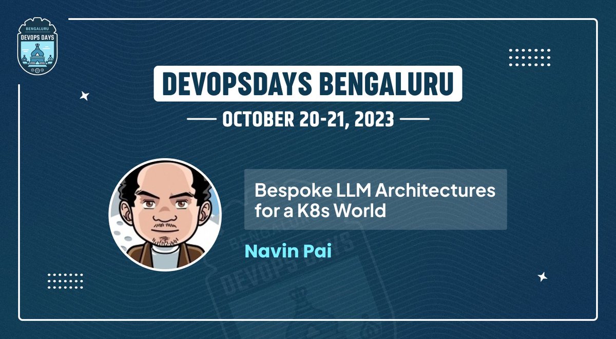 devopsdays_blr's tweet image. 🎉Exciting News! We are please to announce Navin Pai (@navinpai) as a speaker at #DevOpsDaysBLR 2023 on October 21

Read more at: devopsdays.org/events/2023-be…

#DevOpsDays #DevOpsDaysBLR #DevOps #DevOpsCulture