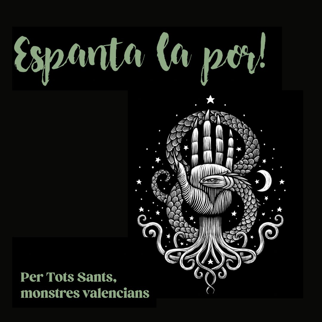 letnomuseu's tweet photo. ▪️▪️ Un any més arriba la campanya #Espanta apor per a reivindicar amb força el nostre imaginari fantàstic amb activitats de tot tipus, tant per a adults com per als més menuts! 🖤
Ja podeu consultar tota la programació i gaudir tots junts 👉 https://t.co/8diTJx2OSF
#LETNO https://t.co/puTIUDaDE0