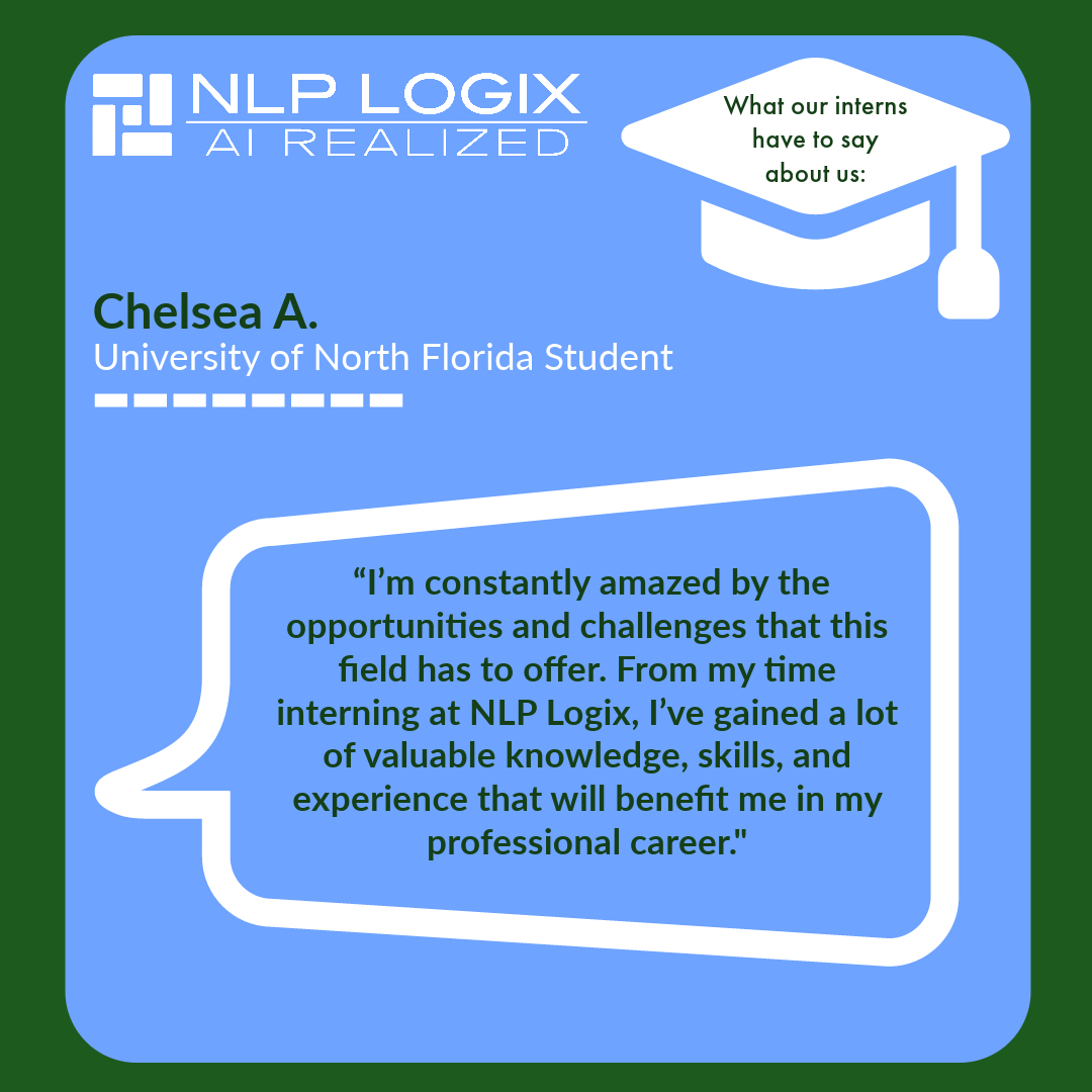 We are so proud of how far our internship program has come and also to help shape the minds of future data scientists.

nlplogix.com/internship/

#DataScienceIsATeamSport #Internship #IntershipProgram #DataScienceInterns #DataScience #AI