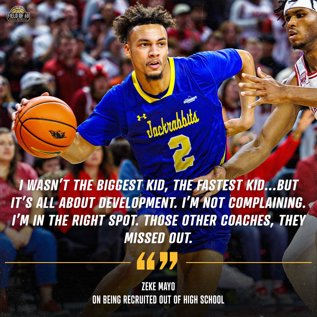 The Field of 68 (@thefieldof68) on Twitter photo Looks like <a href="/zekexmayo/">Zeke Mayo</a> has all the motivation he needs for this season 👀
He sat down with <a href="/RobDauster/">Rob Dauster</a> and <a href="/GoodmanHoops/">Jeff Goodman</a>
at Summit League Media Day to talk about his love for Brookings and the expectations for the season!
FULL INTERVIEW: youtu.be/lLJTNDu67SI Looks like <a href="/zekexmayo/">Zeke Mayo</a> has all the motivation he needs for this season 👀
He sat down with <a href="/RobDauster/">Rob Dauster</a> and <a href="/GoodmanHoops/">Jeff Goodman</a>
at Summit League Media Day to talk about his love for Brookings and the expectations for the season!
FULL INTERVIEW: youtu.be/lLJTNDu67SI