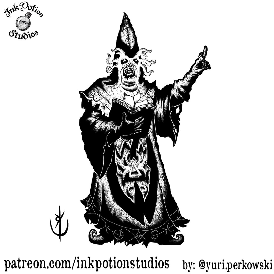 This October, we celebrate Halloween by paying homage to one of the greatest Horror writers and his eldritch Mythos: H.P. Lovecraft! 

Art by: <a href="/Yuriperkowski/">Yuri Perkowski - COMMISSIONS OPEN 2024!</a>

#rpg #patreon #ttrpg #halloween #osr #fantasyart #darkfantasy