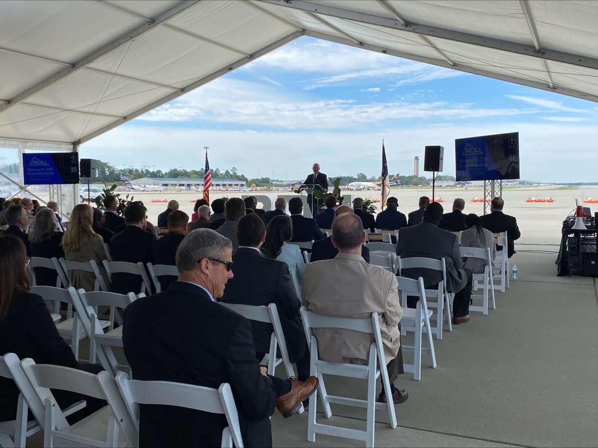 Celebrating a milestone at <a href="/RDUAirport/">RDU Airport</a> as they officially broke ground for their new runway! ✈️