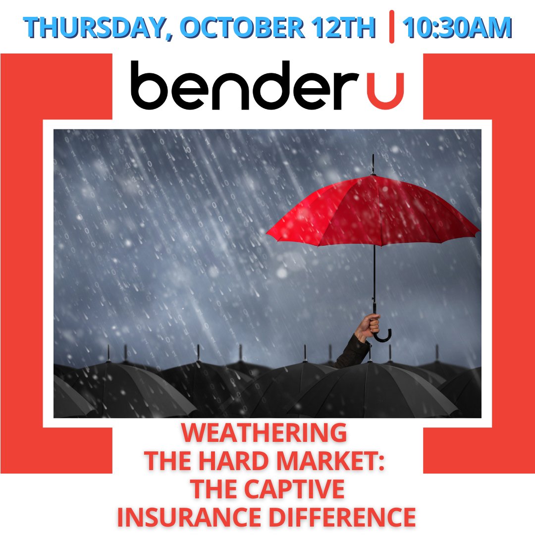 Bender_Ins's tweet photo. Happening TOMORROW! Register here >> https://t.co/OjGBFhRecq
Uncover the secrets behind top companies ditching traditional insurance! Get inspired by real stories from our current Captive Members who have witnessed a remarkable transformation through alternative risk! https://t.co/C3KUC5DNsU