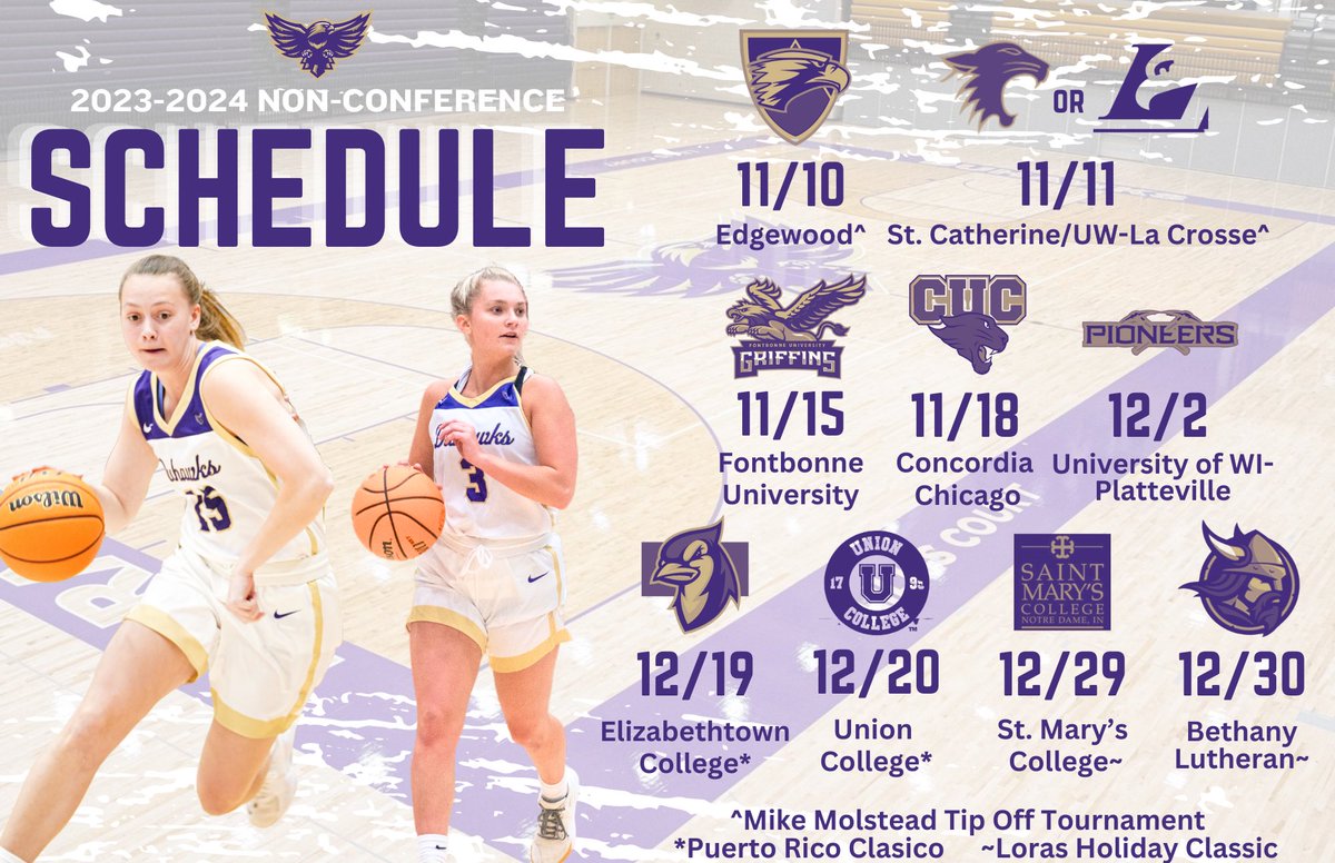 Non-Conference Schedule is set and November will be here before you know it! 🏀  #theduhawkway