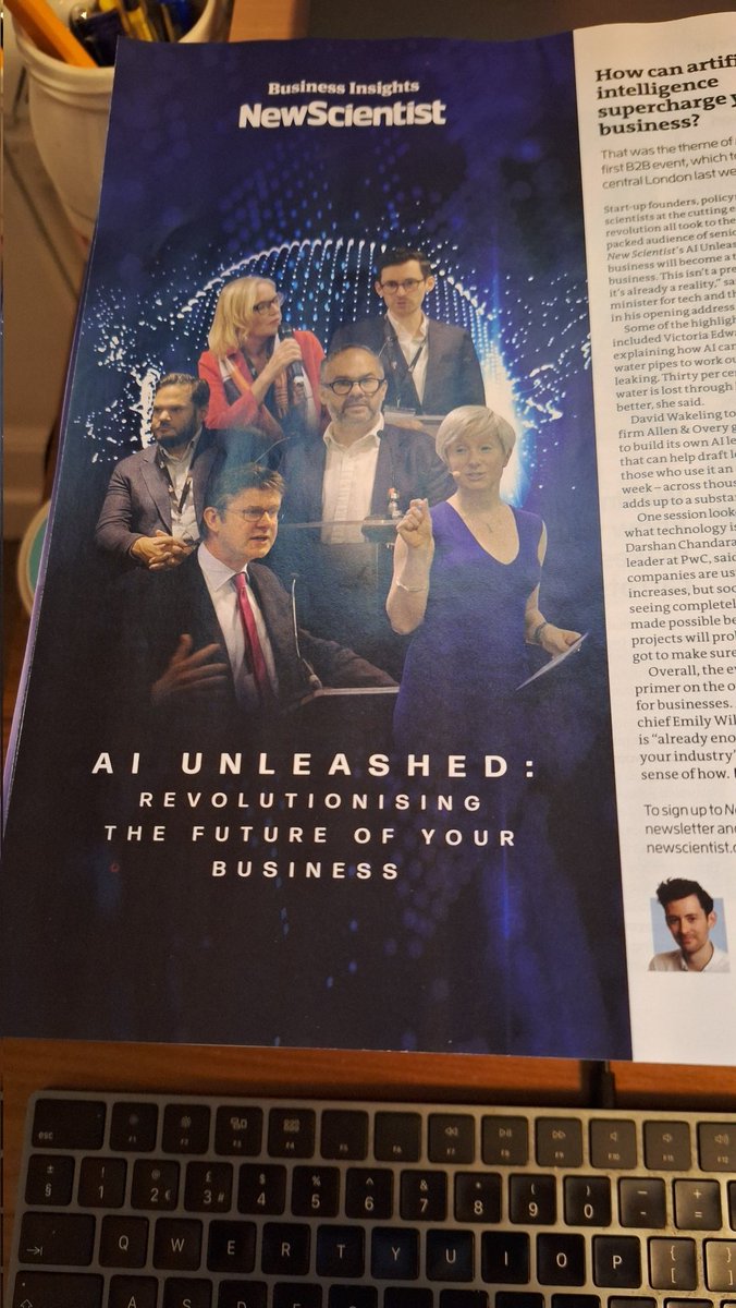 Jackie Scully (@jackie8) on Twitter photo If you had told me at the beginning of the year that I would end up in <a href="/newscientist/">New Scientist</a> magazine I would never have believed you.
But here is the evidence.
#grateful #ilovemyjob #eventhosting #newscientist #aiandbusiness If you had told me at the beginning of the year that I would end up in <a href="/newscientist/">New Scientist</a> magazine I would never have believed you.
But here is the evidence.
#grateful #ilovemyjob #eventhosting #newscientist #aiandbusiness