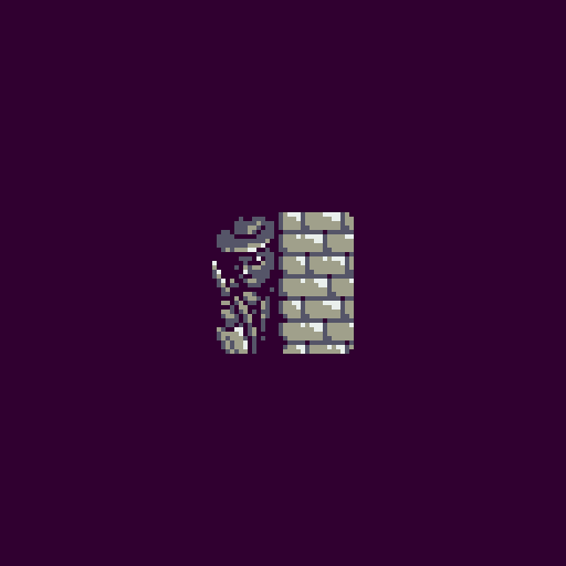 PixelsPolyb's tweet photo. Maybe not "slinging" per se, but cover is always nice to have.

Palette: #2bitdemichrome by @spacesandwich_ 

258th #pixel_dailies - #gunslinger
@Pixel_Dailies #pixelart https://t.co/QH6skg8KPu