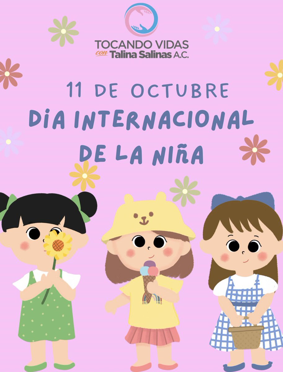 TalinaSalinasP's tweet photo. 🇺🇳 La Organización de las Naciones Unidas declaro el 11 de octubre como el Día Internacional de la Niña con el objetivo de reconocer los derechos de las niñas y los problemas extraordinarios a los que las niñas se enfrentan en todo el mundo. 👧🏻 https://t.co/aewh8bOSsN