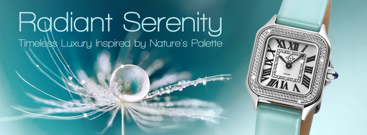 GevrilGroup's tweet photo. Dive into a world of luxury with the #GV2 Milan Diamond Swiss Quartz. Twelve dazzling diamonds, Italian craftsmanship, and the serenity of nature's palette. Introducing "Radiant Serenity". 

#TimelessLuxury #GV2Milan #WomensWatch https://t.co/YbT0s4CdYP