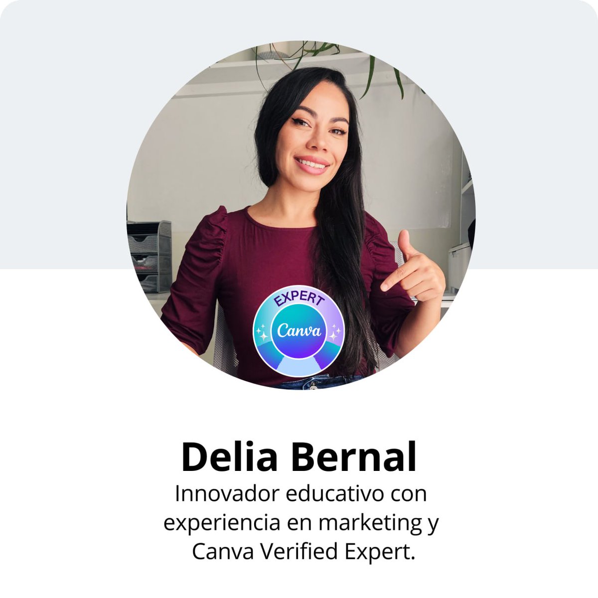 ✨Me siento muy entusiasmada de ser parte de la comunicad de Canva Expert y ¡Agradezco a Canva! 🙌✨ Como un líder global y apasionado de Canva, me enorgullece formar parte de esta comunidad de expertos. 💪🌍
#CanvaExperts #DiseñoCreativo #ComunidadCanva #canvahaks #canva