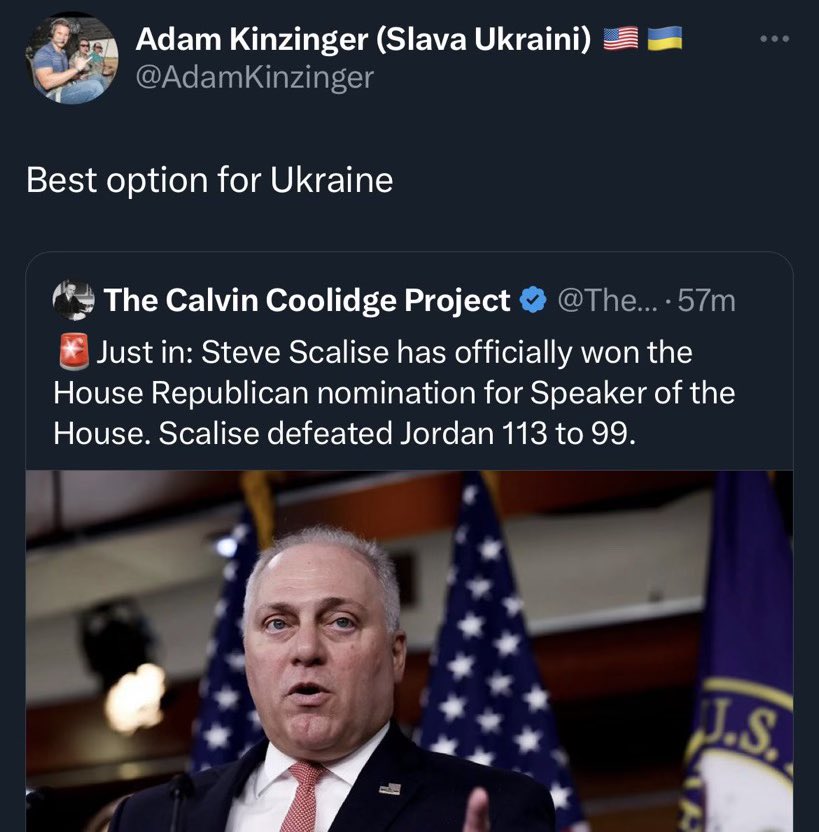 DC_Draino's tweet photo. This is everything you need to know about Steve Scalise for Speaker

Can’t happen

Has to be Jim Jordan to avoid WW3 https://t.co/9xAnxdERXz