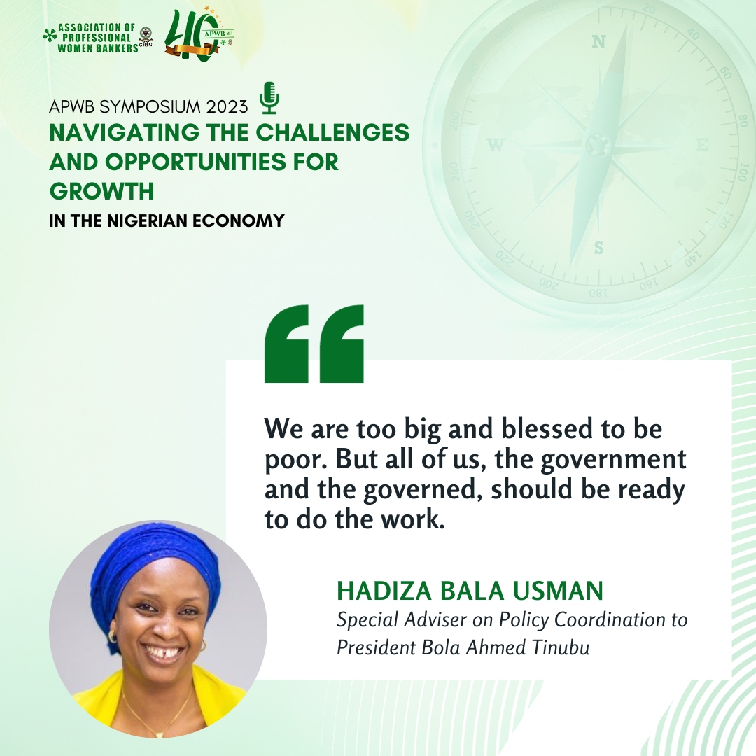 apwbnigeria's tweet photo. Here are some valuable insights from our just-concluded symposium. Our speakers shared knowledge about the challenges and opportunities in the Nigerian economy. 

#APWB #AssociationOfProfessionalWomenBankers #ProfessionalWomenBankers #APWBSymposium #WomenInBanking https://t.co/9hebBW4HRb