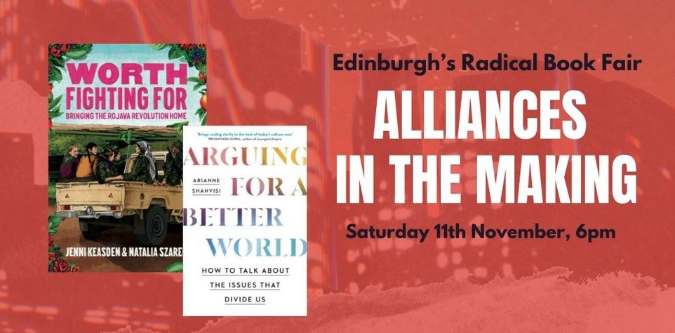 Next month in Edinburgh, Scotland the Radical Bookfair will host an event with one of 'our' authors, Jenni! We're a bit of a long way from Edinburgh but if you are in the area please go and support the event. lighthousebookshop.com/events/allianc…