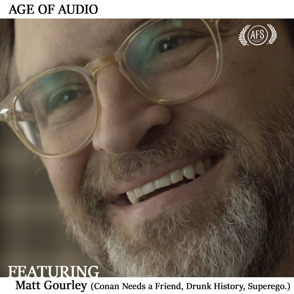 FEATURED: @MattGourley the prolific podcast producer, Improv Comedian and Musician best known for @ConanOBrien needs a friend, @goSuperego and @drunkhistory . Hilarious and smart, it was so fun to sit and chat about podcasting. #ageofaudio #drunkhistory #conanobrienneedsafriend