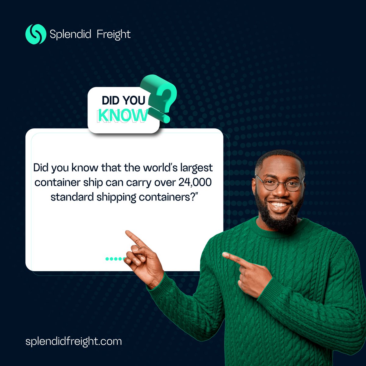 SplendidFreight's tweet image. MSC Irina has become the world’s largest container ship, with a capacity of 24,346 TEUs?
It was put into service in 2023 and is sailing under the Liberian Flag. It measures about 399.9 meters in length and boasts a moulded width of about 61.3 meters.
#LogisticsTrivia