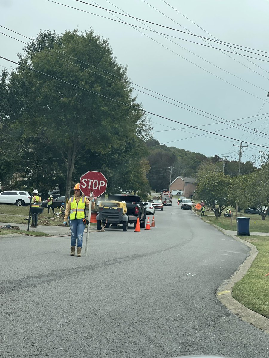 insomnia176's tweet photo. Hey Google Fiber and the Town of Smyrna, thanks for not following directions and calling before you dig. I’ve really enjoyed being blocked off from my house for the last hour, so far, because y’all jackwagons busted a gas line https://t.co/xumZlRxccf
