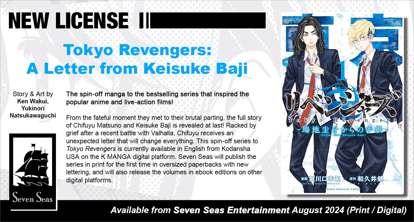Seven Seas Acquires 'Tokyo Revengers: A Letter from Keisuke Baji
