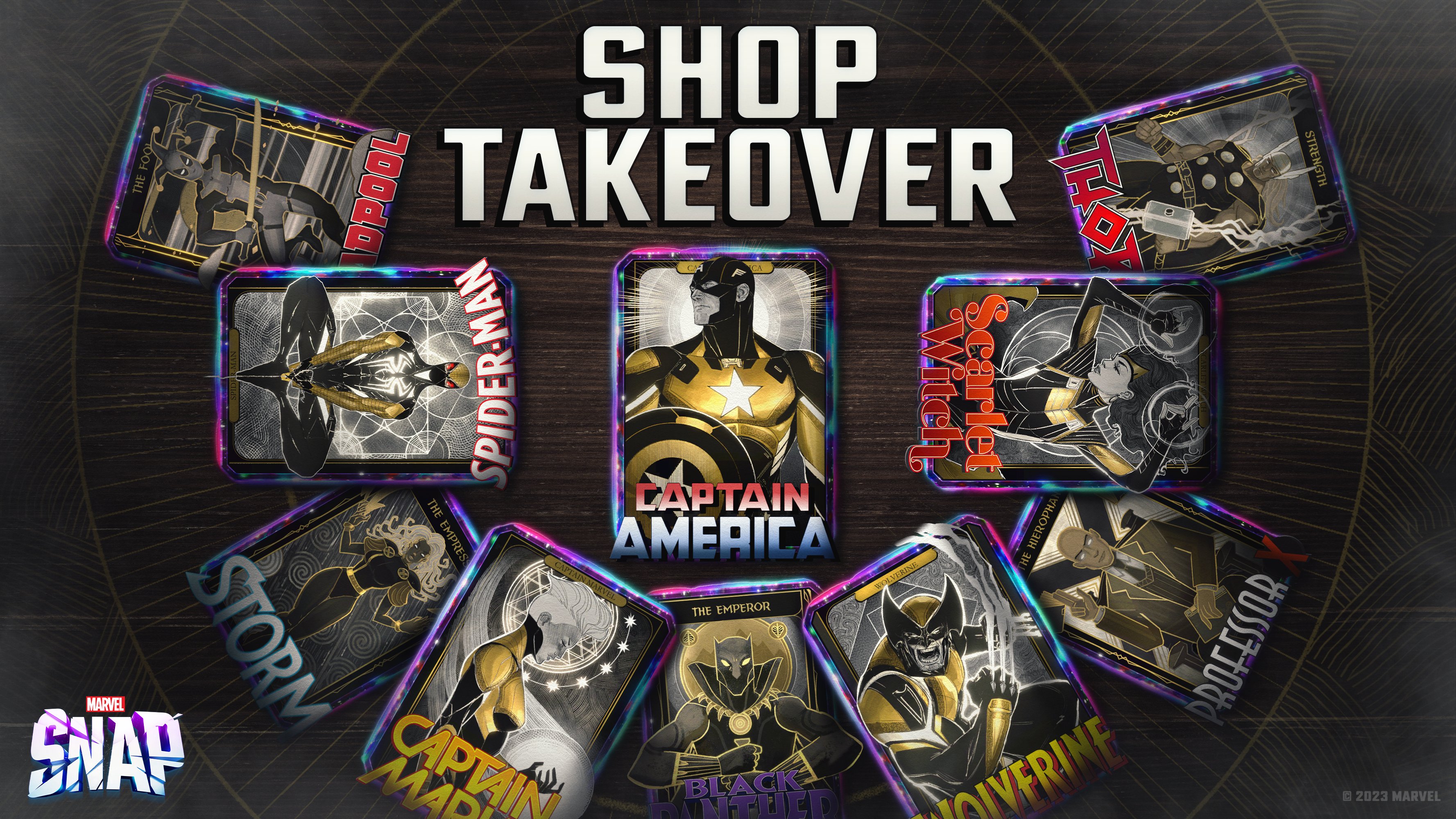 MARVEL SNAP on X: Whoa, our latest shop takeover is here! These — and many  more! — mystical Midnight Sun's variants are headed to your Daily Offer  shop from now until Oct