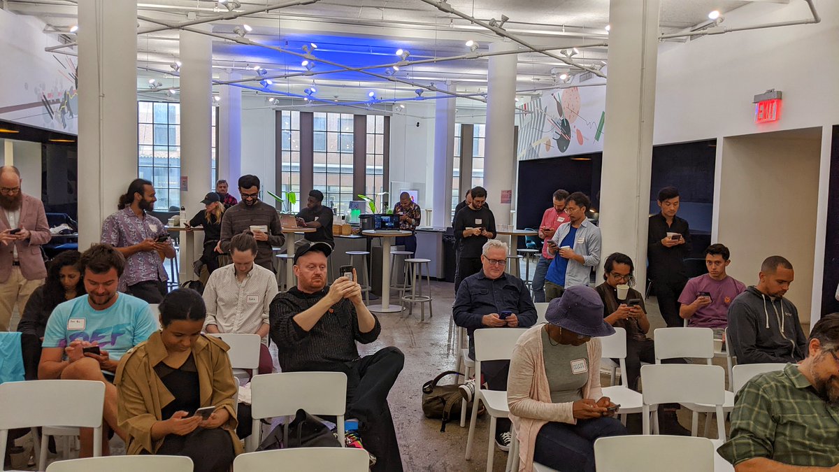 defdao's tweet photo. Some more photos from Def Con. @Betaworks is the perfect spot to host a discussion-based event. So many nooks to hold discussion plus a great staging area for introductions and announcements. (2/3) https://t.co/04CTXFK5mn