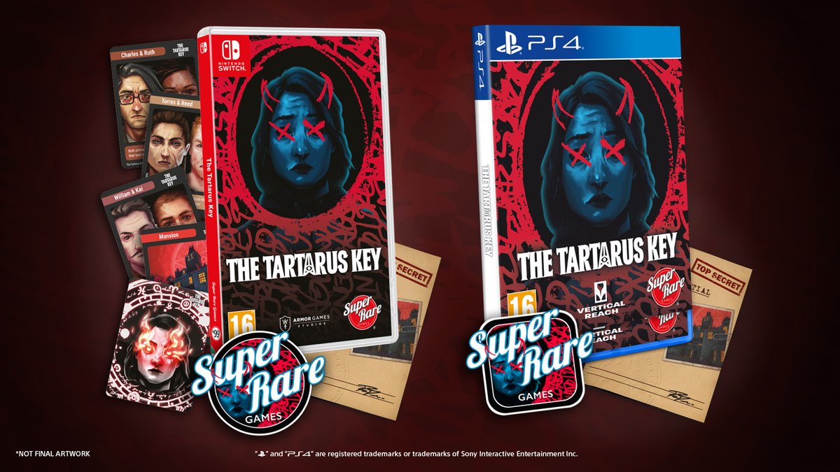 Hey folks! Physical copies of The Tartarus Key will be available tomorrow!! <a href="/SuperRareGames/">Super Rare Games</a> has Nintendo Switch and PS4 versions, and they are, dare we say, drop-dead gorgeous. 🗝

Order them here, before it's too late: superraregames.com/collections/sr…