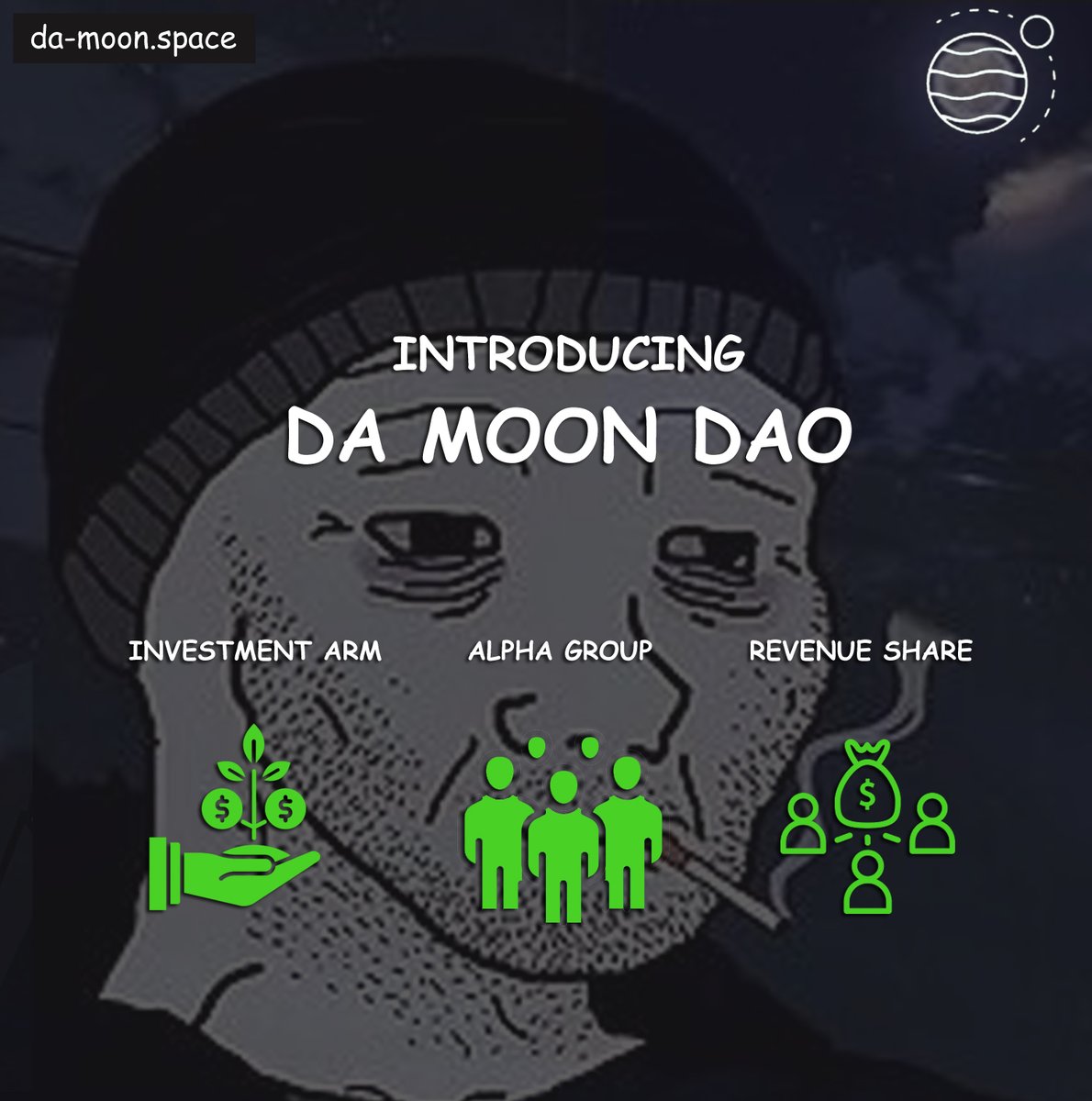 DamoonSpace's tweet photo. 🚀 Join Moon DAO ! 🌙

We're all about high-potential, low-cap assets to supercharge our treasury! 💰

Hold 0.5% of the supply, verify with https://t.co/IZGF0faDlH, and you're in Da Moon Alpha group! 🌟

#MoonDAO #Moon #damoon #moonship #Eth #BTC ✨ https://t.co/fx6ewVNknZ