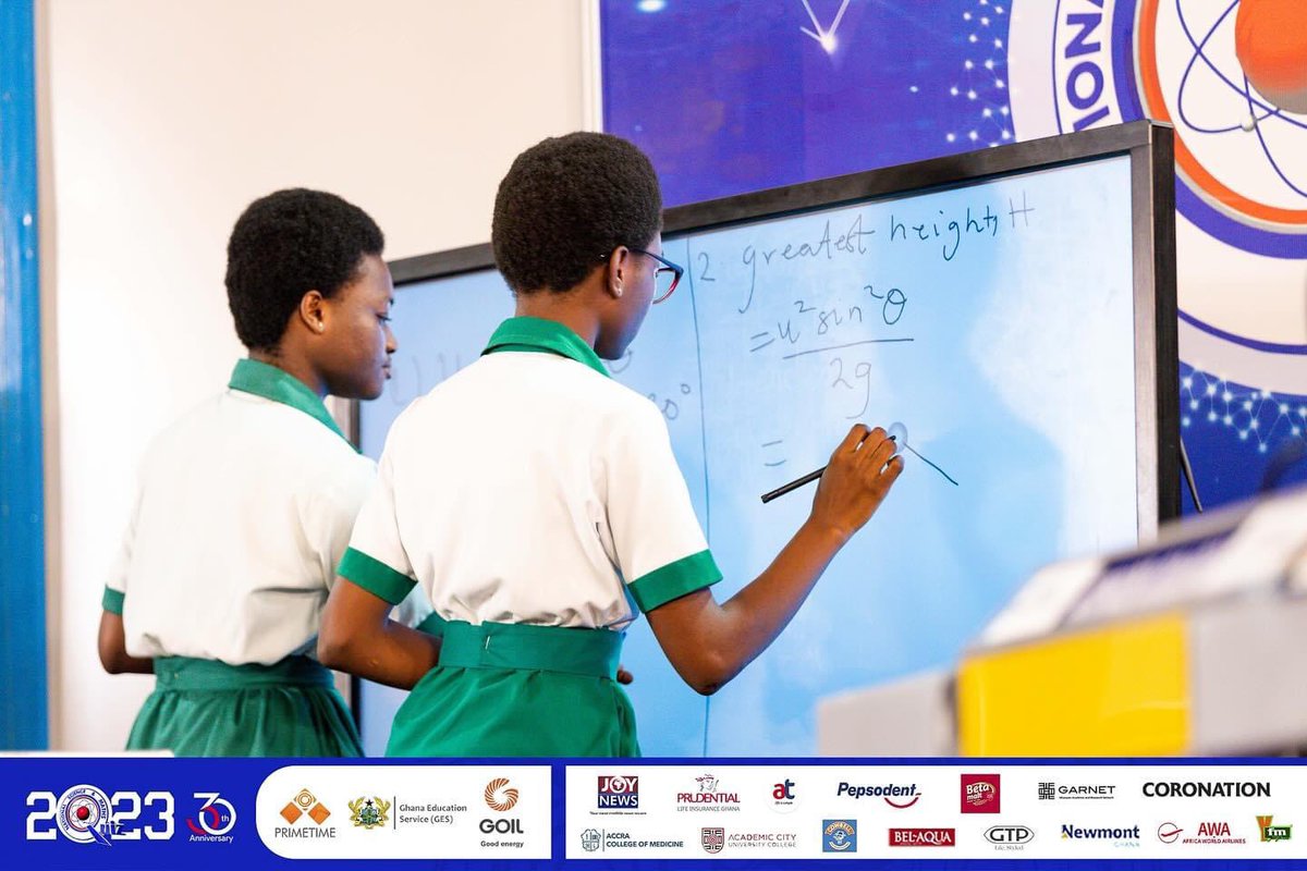 NSMQGhana's tweet image. KUMAPLEY

End of Contest: 

St. Louis SHS: 53pts 
Adisadel College: 23pts 
Abuakwa State College: 19pts

#NSMQ2023 #NSMQ30 #Primetime #NSMQOneEighth