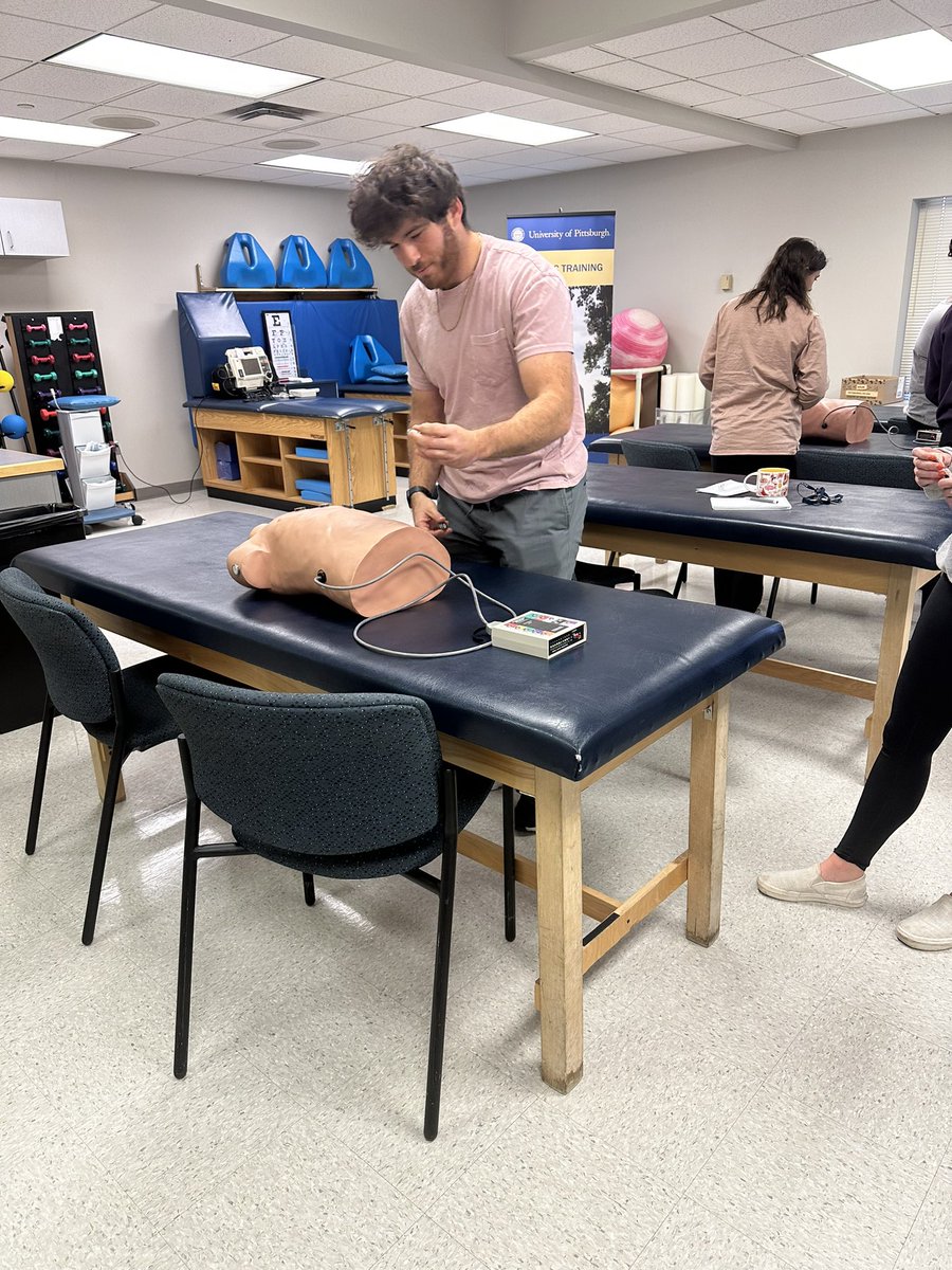 Neha Raukar MD MS CAQSM (@neharaukarmd) on Twitter photo What an engaging group of students with <a href="/Pitt_ATP/">PittATP</a> and <a href="/sfdicesaro/">Shelly Fetchen DiCesaro PhD, LAT, ATC</a> talking about ECGs, Athlete’s heart, and screening ECGs (discussed some of your work <a href="/DreznerJon/">Jon Drezner</a>) for the next generation.
Who do I want on my sideline?
Either as a mom or a physician, an athletic trainer! What an engaging group of students with <a href="/Pitt_ATP/">PittATP</a> and <a href="/sfdicesaro/">Shelly Fetchen DiCesaro PhD, LAT, ATC</a> talking about ECGs, Athlete’s heart, and screening ECGs (discussed some of your work <a href="/DreznerJon/">Jon Drezner</a>) for the next generation.
Who do I want on my sideline?
Either as a mom or a physician, an athletic trainer!
