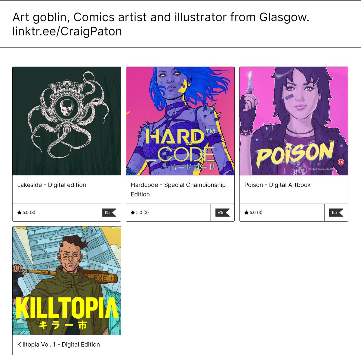 CraigPaton's tweet image. Thanks to everyone who's supported me by picking up one of my digital books lately. 
Starting to build a wee catalogue of comic here.
A new comic launch coming very soon! 
Be warned, it is SPICY. 🥵