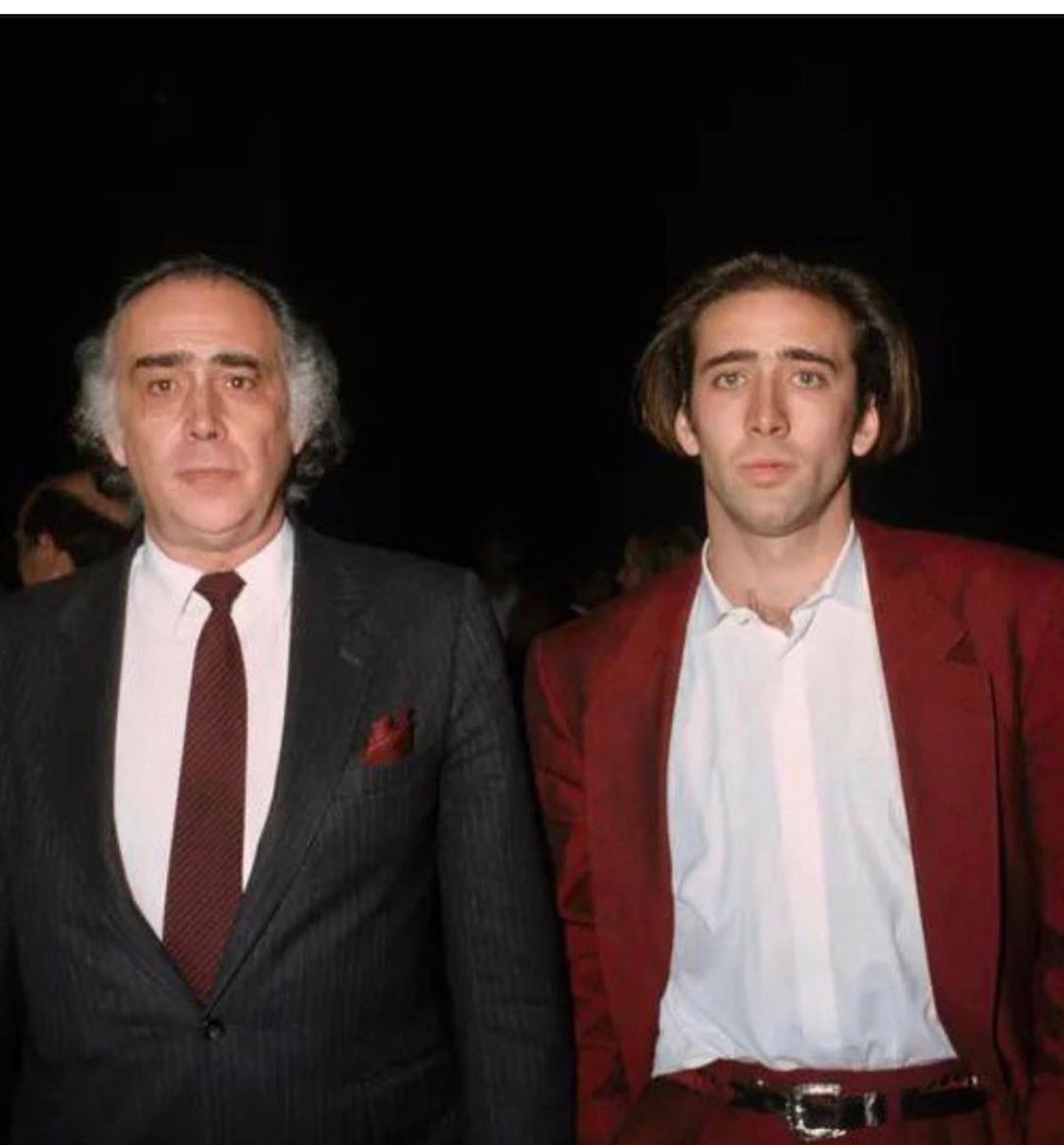 Weird how Nicolas Cage’s dad looks exactly like an older version of the young Nicolas Cage, but nothing like what Nicolas Cage looks like now that he’s older