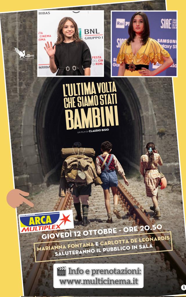 FranceDiBrigida's tweet photo. Per chi è in #Abruzzo, o ancora meglio a #Pescara, domani presentiamo #LUlitmaVoltaCheSiamoStatiBambini, prima regia di #ClaudioBisio. Saranno con me in sala le attrici protagoniste #MariannaFontana e #CarlottaDeLeonardis.

@medusa_film https://t.co/A6mObxgJpD