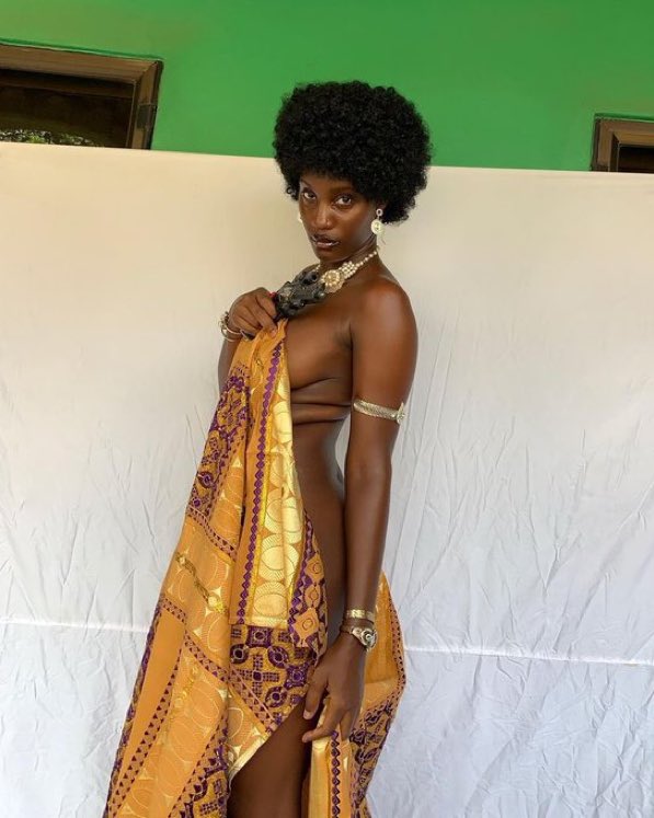Nothing justifies nudity. Your body your pride. 
Happy international girl child’s day. 
Protect the feminine gender,
Teach your daughters morality and not feminism 🥰🥰