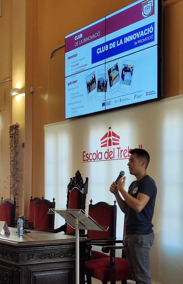 etlleida's tweet photo. Comencem el curs amb l’ànim de seguir sent centre referent en mobilitat internacional 🌍💫 i en la participació en reptes i projectes dins i fora de l’aula, a través del Club de la innovació 💡. Fer créixer les #softskills de l’alumnat és part de l’ADN 🧬 @etlleida. #HolaFutur https://t.co/1nsJHfndON