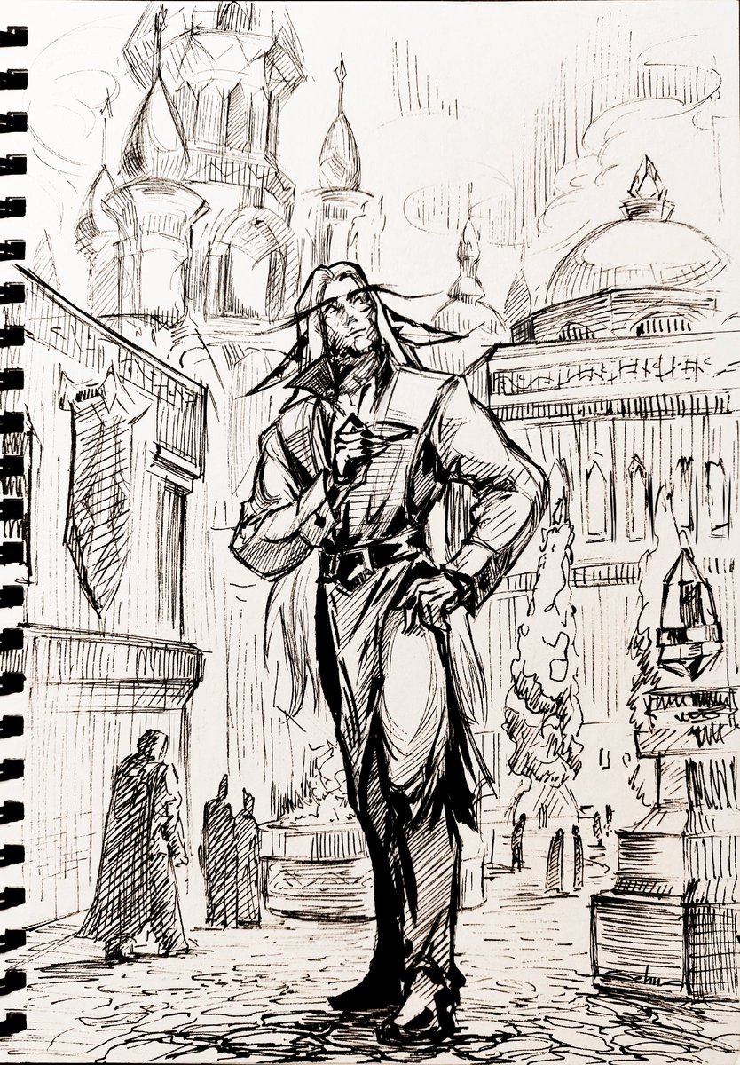 Day 11 - Wander
Walking in Dalaran 🏰

#warcraft #warcraftart #inktober #inktober2023 