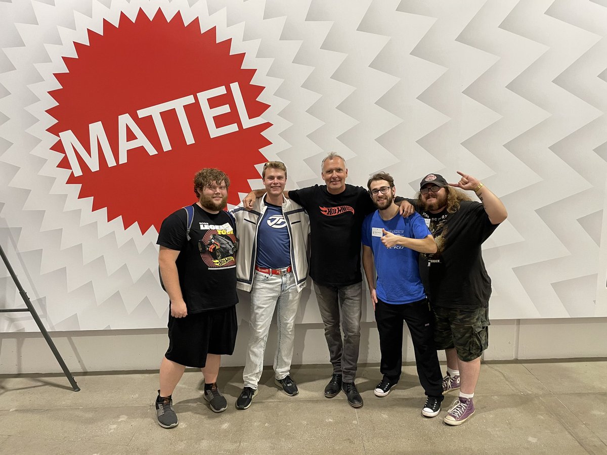 JayCee_Squared's tweet image. Just honored to tour the Mattel Design Center with friends and lead by Bryan Benedict himself. Even signed the wall! Such an honor