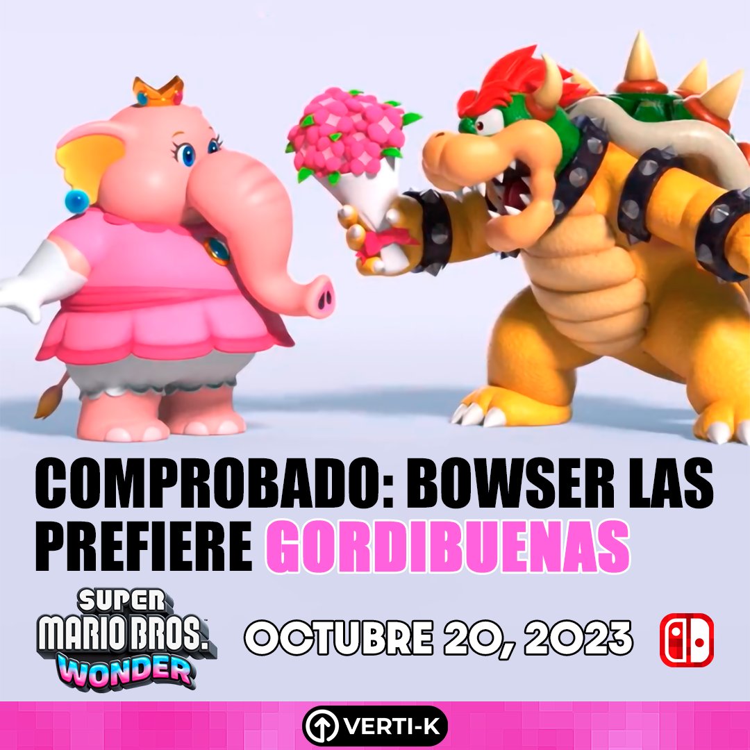 BetaVertiK's tweet photo. Siempre lo supimos…😉 #SuperMarioBrosWonder #Bowser #Peach #Nintendo #vertik https://t.co/PmyUgwDlAt