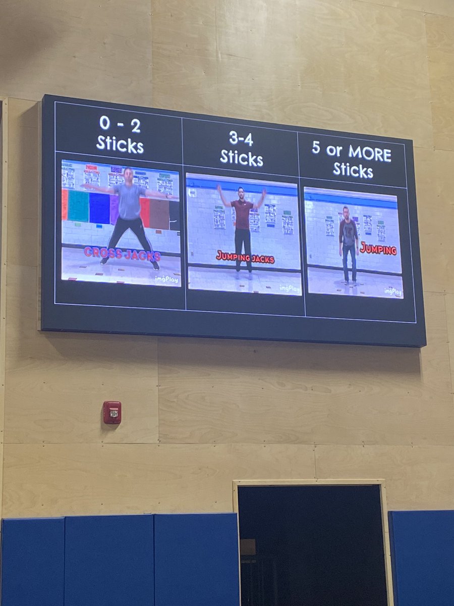 Mrs_LambertPE's tweet photo. Find a partner and play 🪨 📄 ✂️. Winner earns a popsicle stick and advances to the next corner to compete against a new opponent. After a few minutes,🥶, count your sticks and complete the exercise. #fitnessfun #warmup #rockpaperscissors #physed https://t.co/oPs5ZJ3KWE