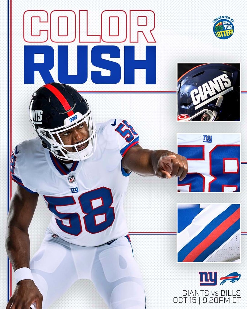 New York Giants Jerseys, Giants Jersey, Throwback & Color Rush