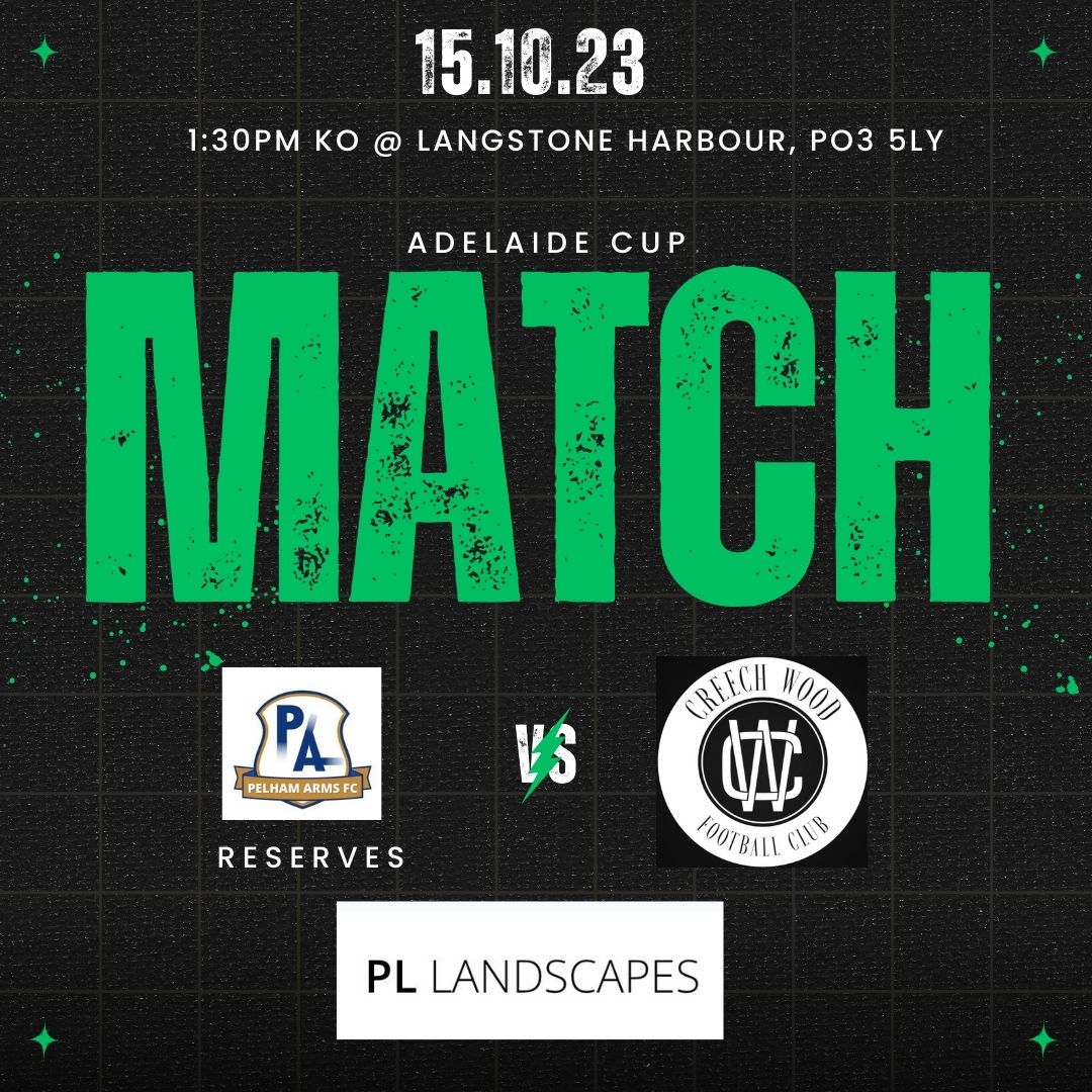 After a week off, Creech Wood back in action on Sunday when we face @pelhamarms_fc Reserves in the Adelaide Cup.

<a href="/Pompey_Football/">Portsmouth Football</a> 
<a href="/the_portsmouth/">The City Of Portsmouth sunday League</a>