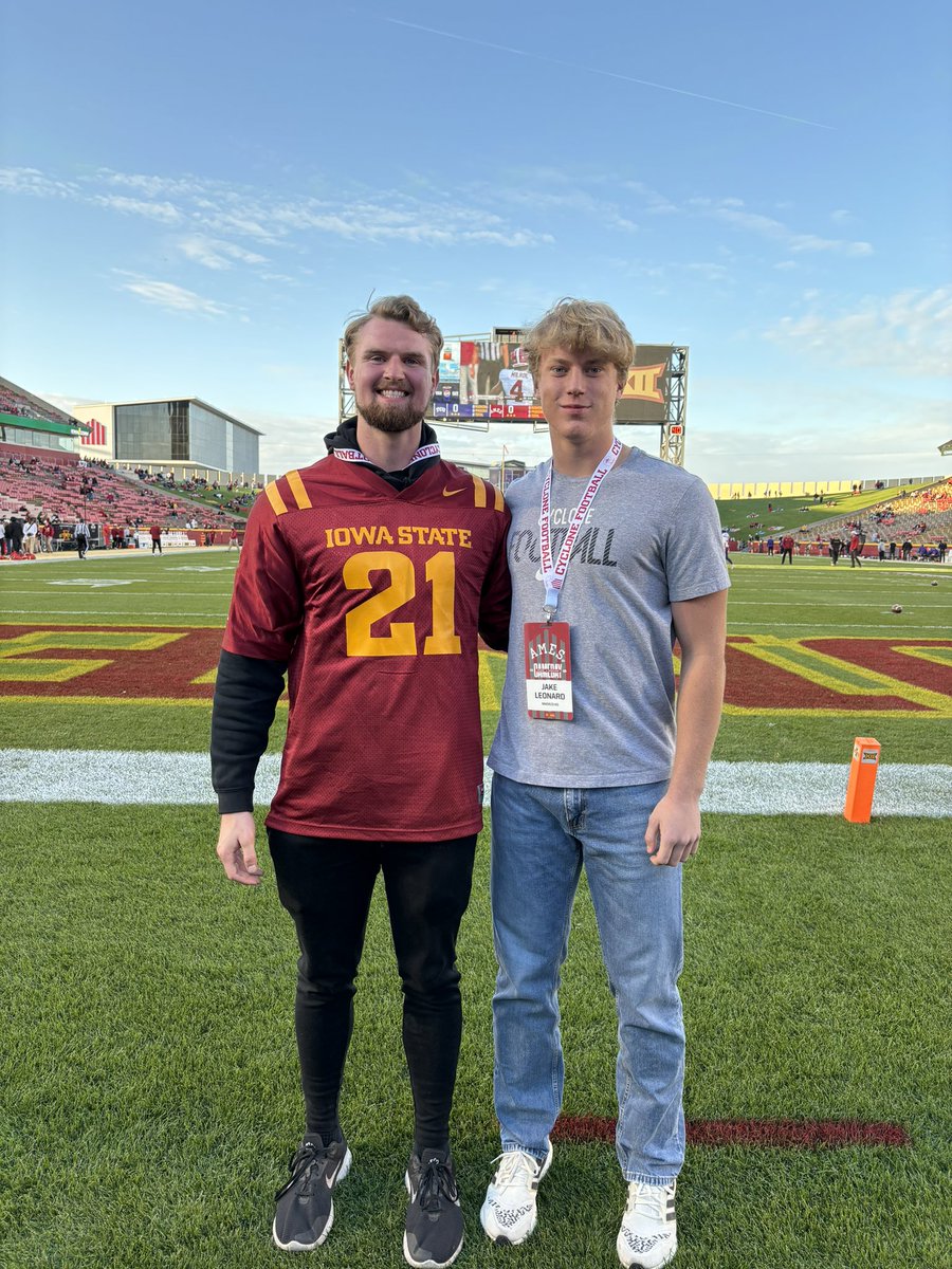 Always good to get back to Ames! Had a great game-day visit this weekend! Thank you <a href="/DerekHoodjer/">Derek Hoodjer</a> and <a href="/T_Mouser/">Taylor Mouser</a> for the invite!