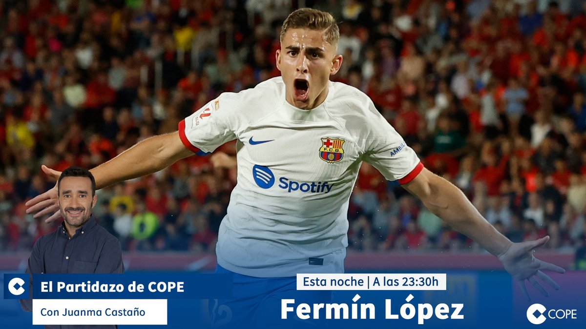 🆕 ¡Es una de las revelaciones de la temporada! 🔝 Tras convertirse en un habitual en el Barça 🇪🇸 Está convocado por la @sefutbol sub-21 ⚽️ Esta noche, Fermín López , en @partidazocope ⏰ 23:30h 📻 @COPE 🎙️ Juanma Castaño 📺 En vídeo, en nuestras RRSS 📲 #PartidazoCOPE