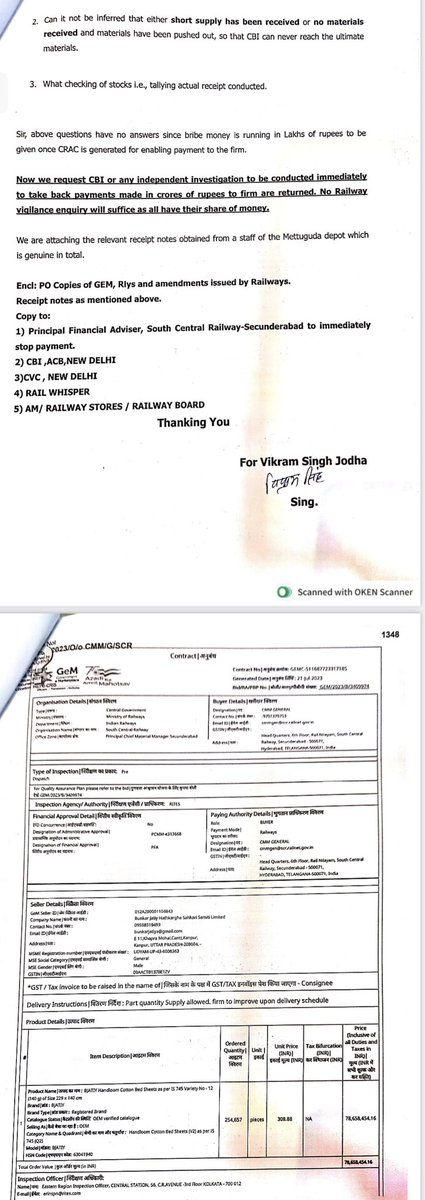 Railwhispers's tweet photo. #Thread
#BedRoll #Linen items i.e. #BedSheets are being regularly complained for bad quality by the travelling passengers. These complaints in social media occupy maximum space & still no action to control this area. In the name of urgency and to issue any #rotten..
@RailMinIndia https://t.co/hZJ0mZ8c5b