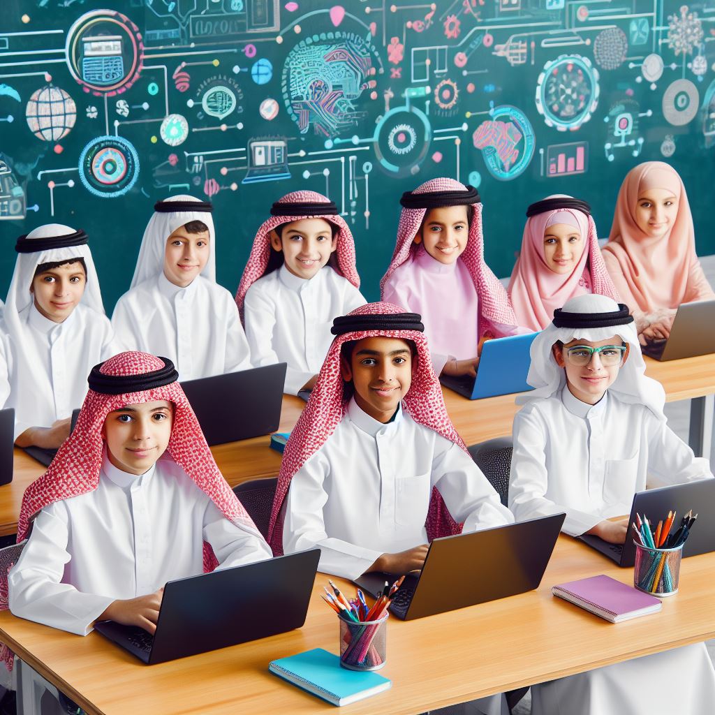 Attention all Saudi schools! 🎓 The 'Artificial Intelligence Hour' initiative is buzzing 🐝, targeting 1,300+ public and private schools 🏫. Get ready to embrace the future as this program raises awareness about AI technology! 🤖 #AIhour #SaudiArabia #EmbracingTheFuture