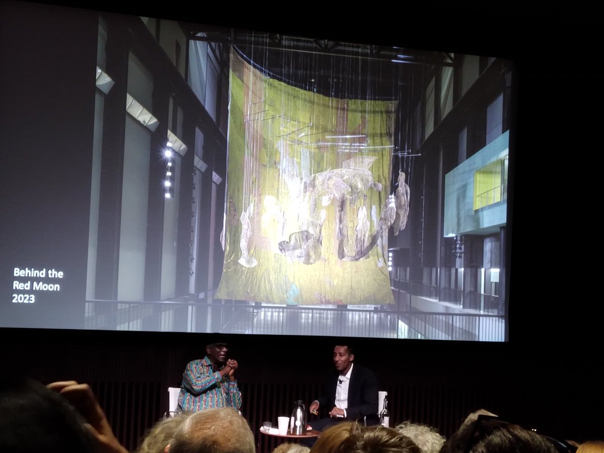 croydonhighart's tweet photo. Fabulous talk tonight @Tate @elanatsui_art loved seeing the turbine hall come to life last week and hearing you speak so passionately about your practice tonight #BehindTheRedMoon @croydonhighart https://t.co/35uwuqIj0I