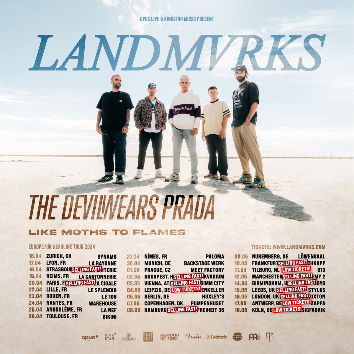You don’t want to miss that tour. 🎫 landmvrks.com/tour @LANDMVRKS X @TDWPofficial X @LMTF