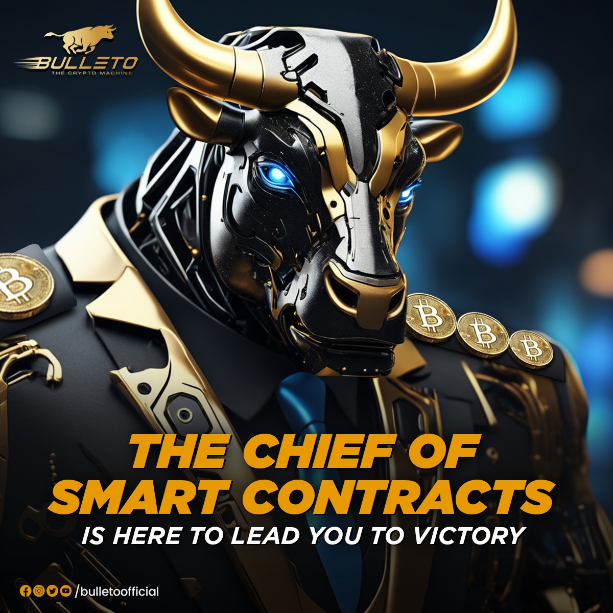 Bulletoofficial's tweet photo. Meet the Chief of Smart Contracts,
Bulleto - The Crypto Machine is Now Live,
paving the way to your success! π
π Don't miss out on this game-changing opportunity!
#Bulleto #BTC #BulletoCommunity #Crypto #Bitcoin #BulletoLoading #excitmentoverload #Live #BulletoisLive https://t.co/DNXz7lUY0Q