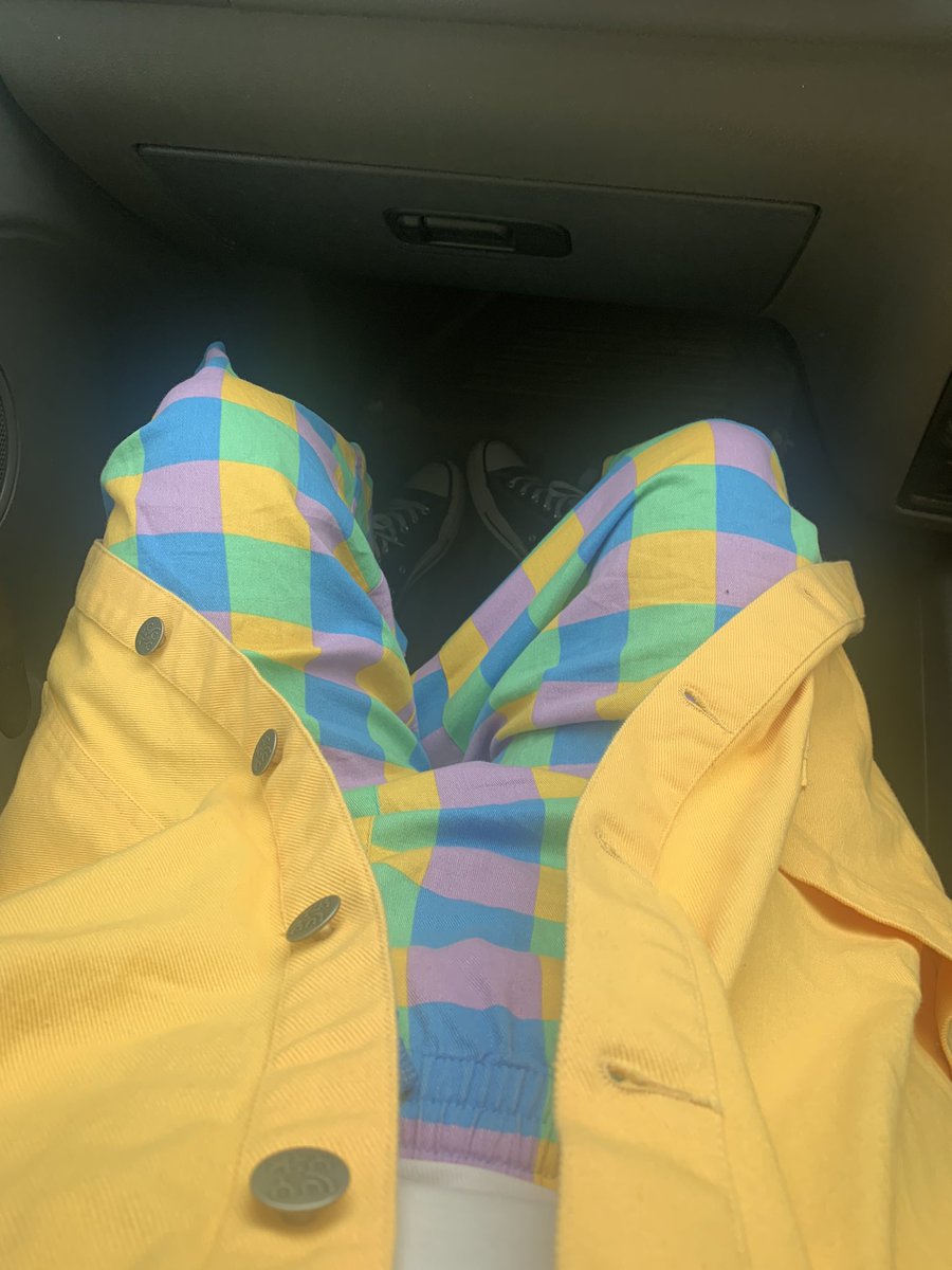 Todays outfit. It’s so much better to be bright when you’re feeling a little more resilient, which I have been for a good few days. It will drop again but, you take the small wins don’t ya. #lucyandyak #dopaminedressing