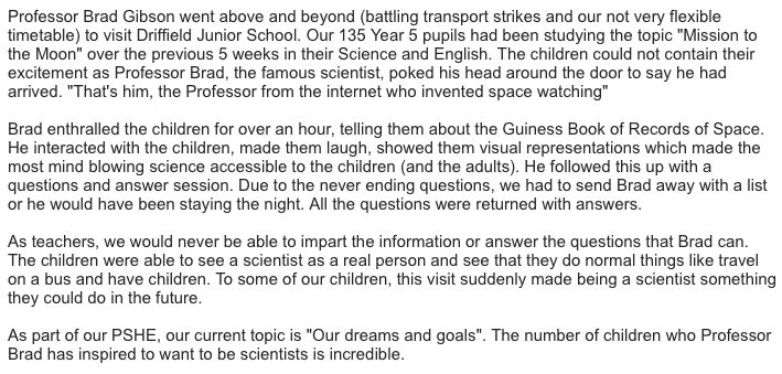 profbradgibson's tweet photo. Any schools, colleges, or nurseries out there.... drop me a line ... this is why I am passionate about research and hopefully inspiring the next generation ... https://t.co/9Qf5DSY6Ns